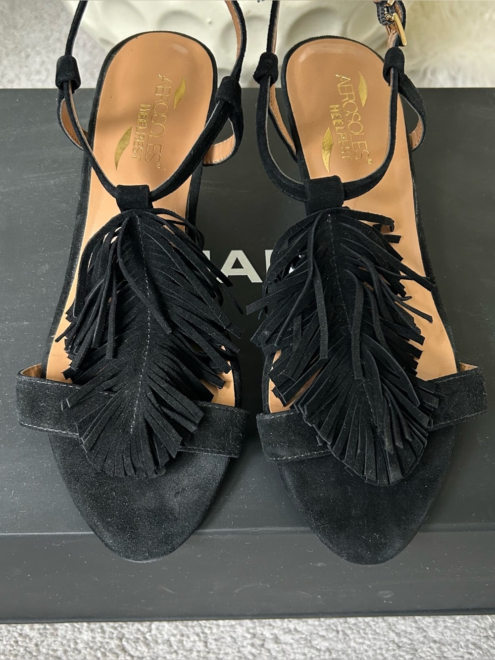 Aerosoles Heelrest Suede Sandals